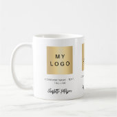 Business logo white name script koffiemok (Links)