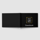 Business Logo with Text Black and Gold Elegant Gastenboek (Volledig)