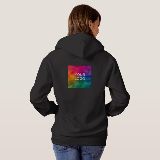 Business Logo Women's Double Side Basic Sweatshirt (Achterkant volledig)