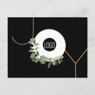 Business Logo Wreath Prettige feestdagen Modern Jo
