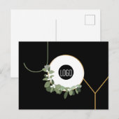 Business Logo Wreath Prettige feestdagen Modern Jo (Voorkant / Achterkant)