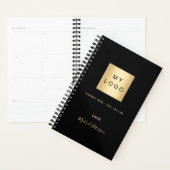 Business logo zwart goud elegant monogram 2026 planner (Display)