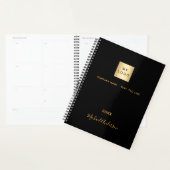 Business logo zwart gouden naam elegant 2025 planner (Display)