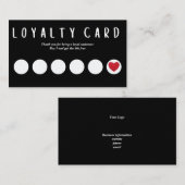 Business Loyalty Kaart. De tekst bewerken Visitekaartje (Voorkant / Achterkant)