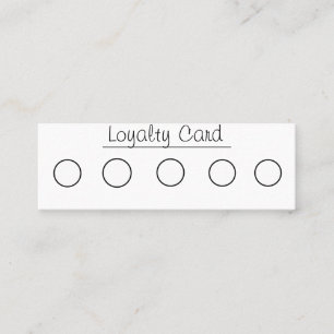 Business Loyalty Kaart Mini Visitekaartje