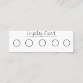 Business Loyalty Kaart Mini Visitekaartje (Voorkant)