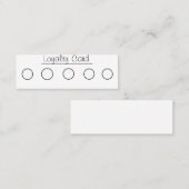 Business Loyalty Kaart Mini Visitekaartje (Voorkant / Achterkant)