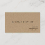 Business Loyalty Kaart / Reward Punch Kaart - Kraf Visitekaartje (Achterkant)