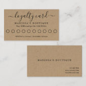 Business Loyalty Kaart / Reward Punch Kaart Visitekaartje (Voorkant / Achterkant)