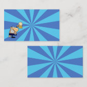 Business Man Toast Visitekaartje (Voorkant / Achterkant)