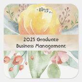 Business Management Afstuderen Sticker (Voorkant)