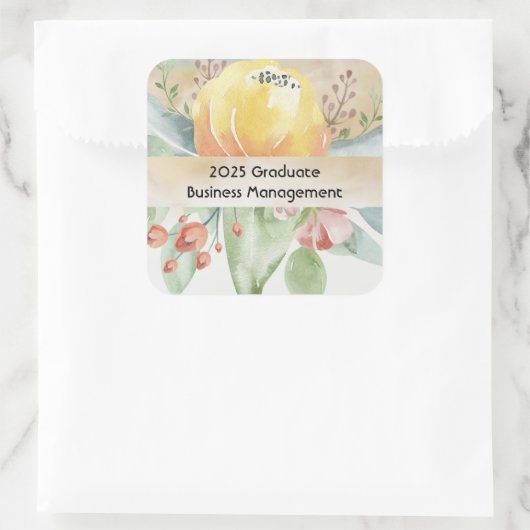 Business Management Afstuderen Sticker (Tas)