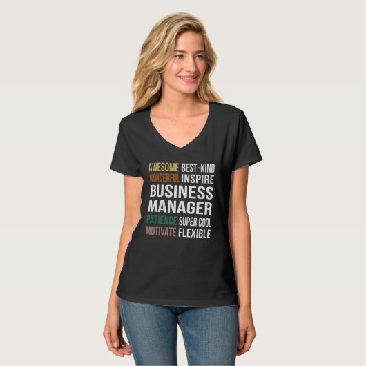 Business Manager  Appreciation T-shirt (Voorkant volledig)