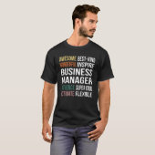 Business Manager-waardering T-shirt (Voorkant volledig)