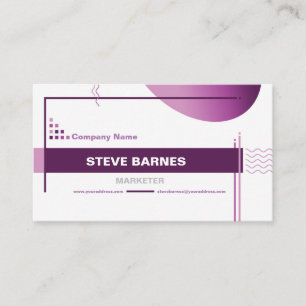 Business Marketer Stylish Graphic Elements Card Visitekaartje