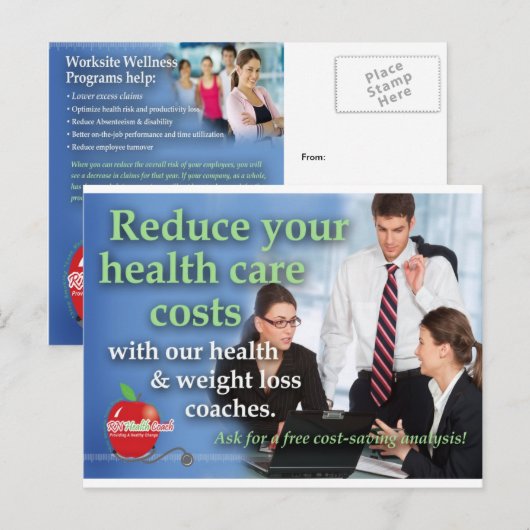 Business Marketing Briefkaart (Voorkant / Achterkant)