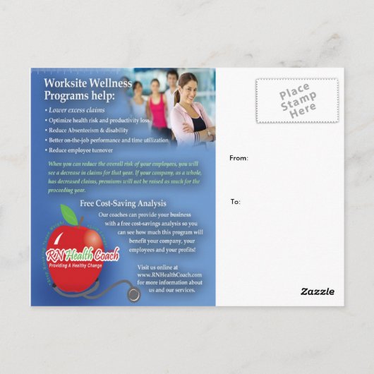 Business Marketing Briefkaart (Achterkant)