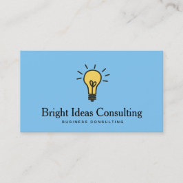 Business Marketing Consultant Light Bulb Logo Visitekaartje