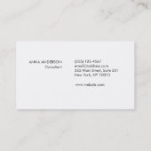 Business Marketing Consultant Light Bulb Logo Visitekaartje (Achterkant)