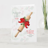 Business Measure Up and Sprinkled with Joy Name Feestdagen Kaart (Voorkant)