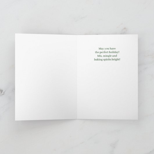 Business Measure Up and Sprinkled with Joy Name Feestdagen Kaart (Binnen)