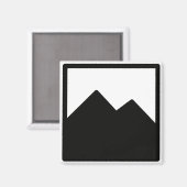 Business Merchandise Square Magnet (Voorkant / Achterkant)