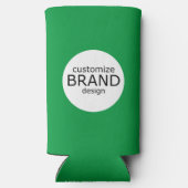 Business Merk Company Green White Seltzer Blikjeskoeler (Achterkant)