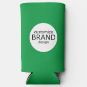 Business Merk Company Green White Seltzer Blikjeskoeler (Voorkant)