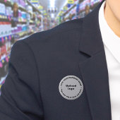 Business Merk Gray Round Button