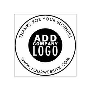 Business Merk Logo Custom Rubberstempel