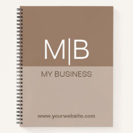 Business Mocha  Monogram  Notitieboek