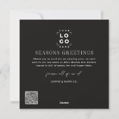 Business Modern Arch Foto Kerstvakantie Kaart (Achterkant)