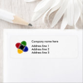 Business Modern Logo Adres Sjabloon Labels (Insitu)