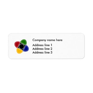 Business Modern Logo Adres Sjabloon Labels
