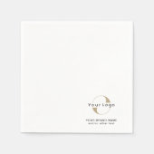 Business Modern Logo Clean Minimal Company White N Servet (Voorkant)