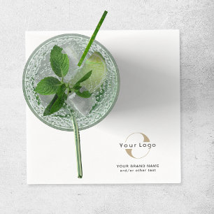 Business Modern Logo Clean Minimal Company White N Servet