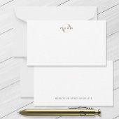 Business Modern Logo Clean Minimal Company White Notitiekaartje