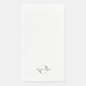 Business Modern Logo Clean Minimal Company White Servet (Voorkant)