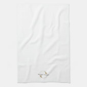 Business Modern Logo Clean Minimal Company White Theedoek (Verticaal)