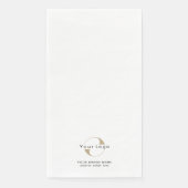 Business Modern Logo & Text Minimal Company White Servet (Voorkant)