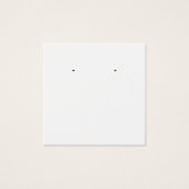 Business Monogram Earning Display Card Vierkante Visitekaartjes (Voorkant)