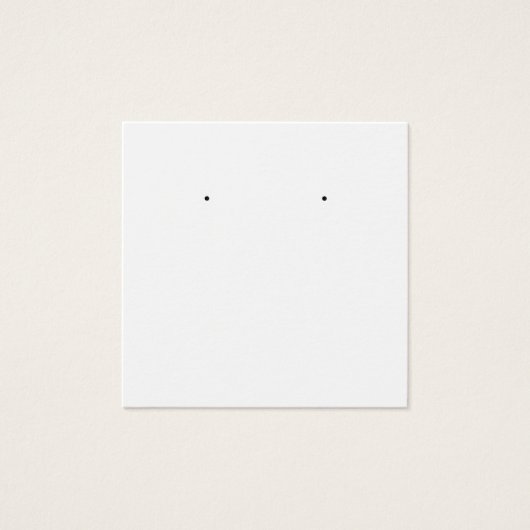 Business Monogram Earning Display Card Vierkante Visitekaartjes (Voorkant)