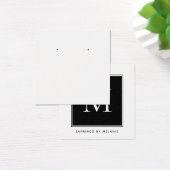 Business Monogram Earning Display Card Vierkante Visitekaartjes (Bureau)