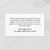 Business Monogram Eenvoudige Basis Klassieker Visitekaartje (Achterkant)