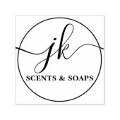 Business Monogram Script Logo-naam Zelfinktende Stempel (Design)