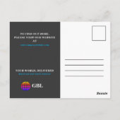 Business Moving Aankondiging Briefkaart (Achterkant)