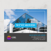 Business Moving Aankondiging Briefkaart (Voorkant)