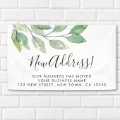 Business Moving Aankondiging Spandoek