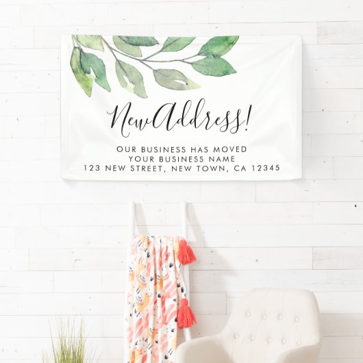 Business Moving Aankondiging Spandoek (Insitu)