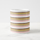 Business Multicolor Stripe Tea Grote Koffiekop (Voorkant)